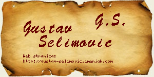 Gustav Selimović vizit kartica